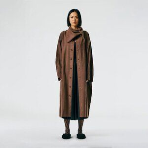 *NEW* TIBI Lancaster Lyocell Oversized Fluid Labcoat